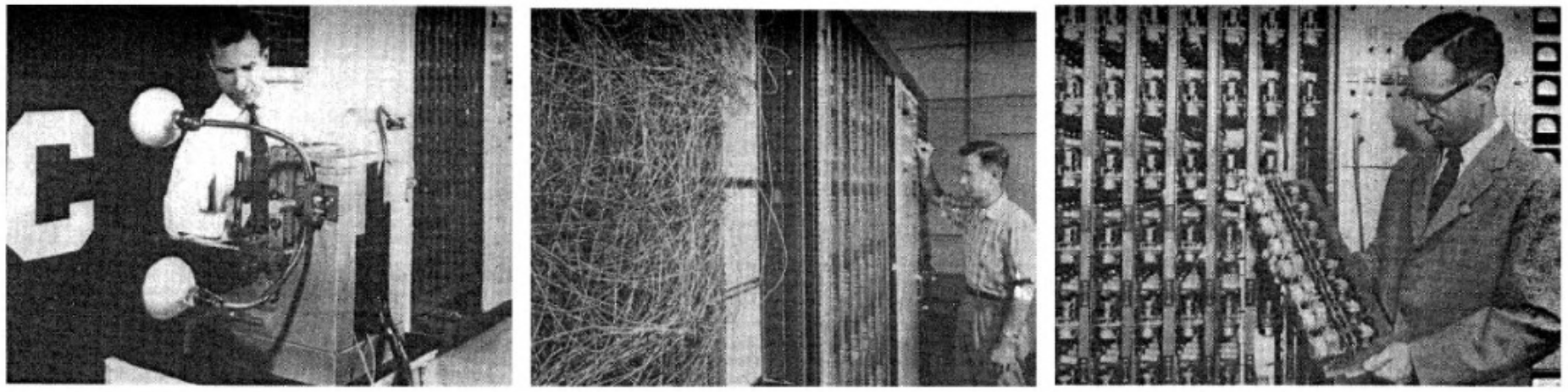 A physical network of perceptrons (1960s Cornell)
