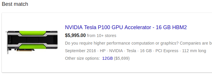 NVIDIA Tesla P100 GPU